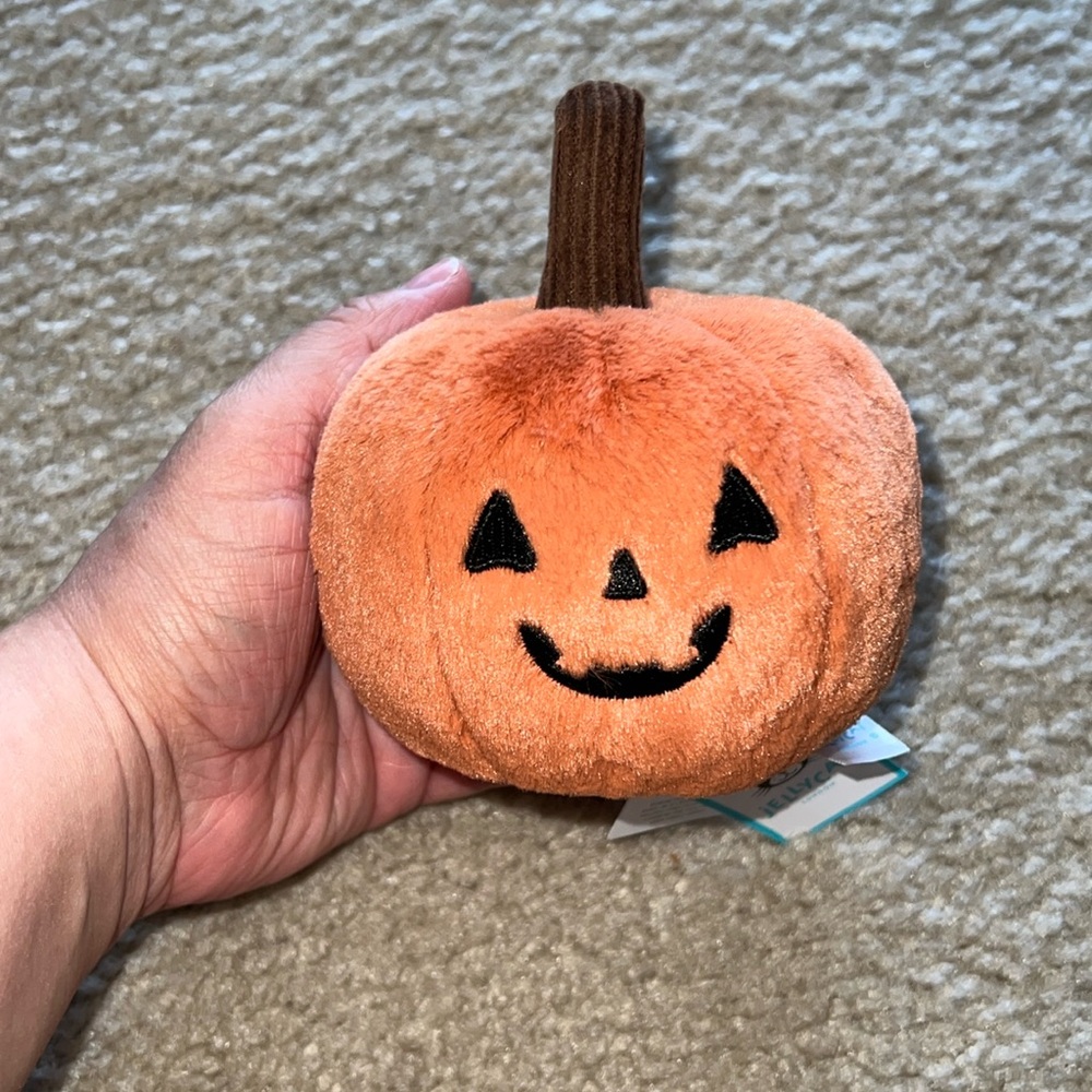 NWT JELLYCAT OOKY JACK O LANTERN 3” pumpkin